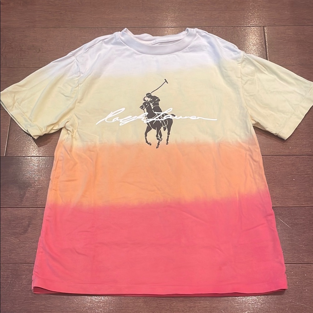 Ralph Lauren Yellow and Orange Short Sleeve Tee
